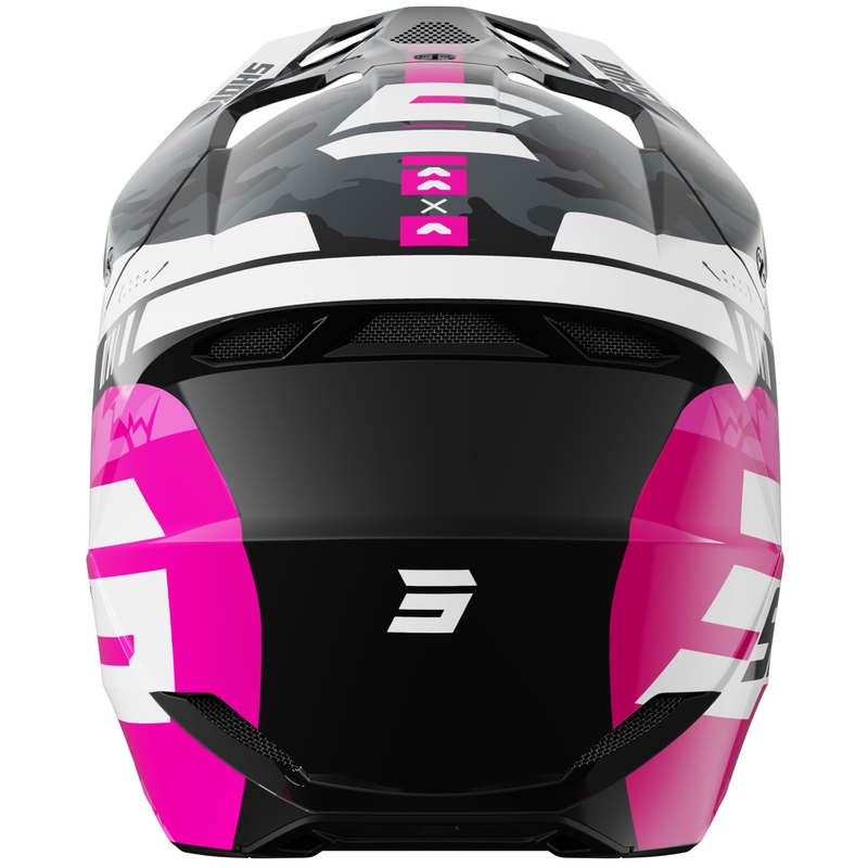 Shot Furious Flash Kids Motocrosshelm Glanzend Roze