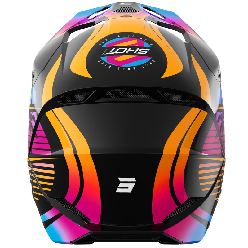 Shot Furious Miami Kids Motocross Helm Glanzend Oranje