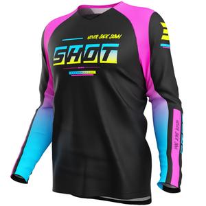 Shot Draw Block Kids Motocross Jersey Roze
