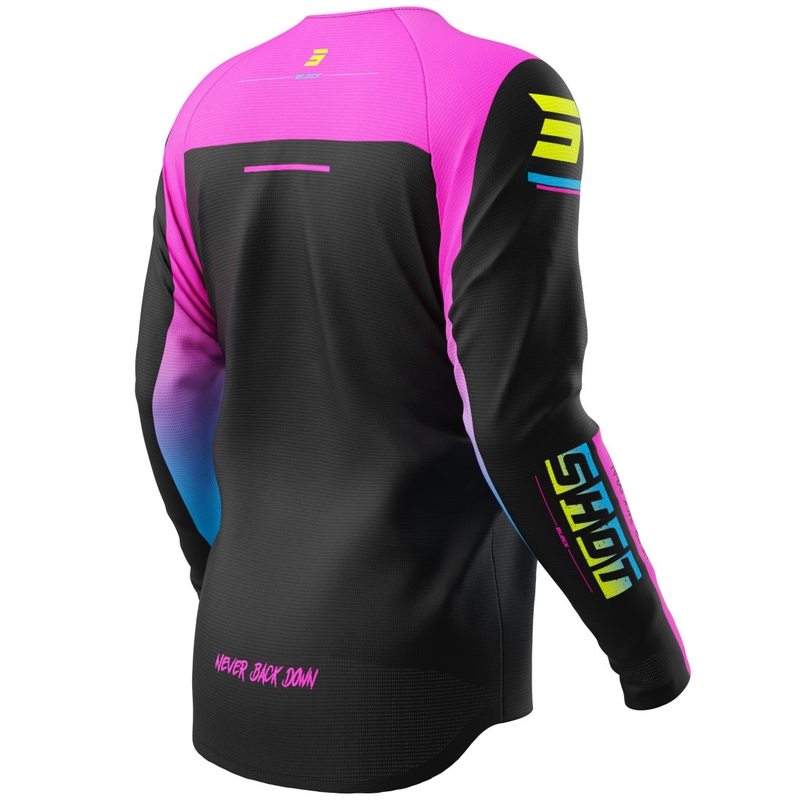 Shot Draw Block Kids Motocross Jersey Roze