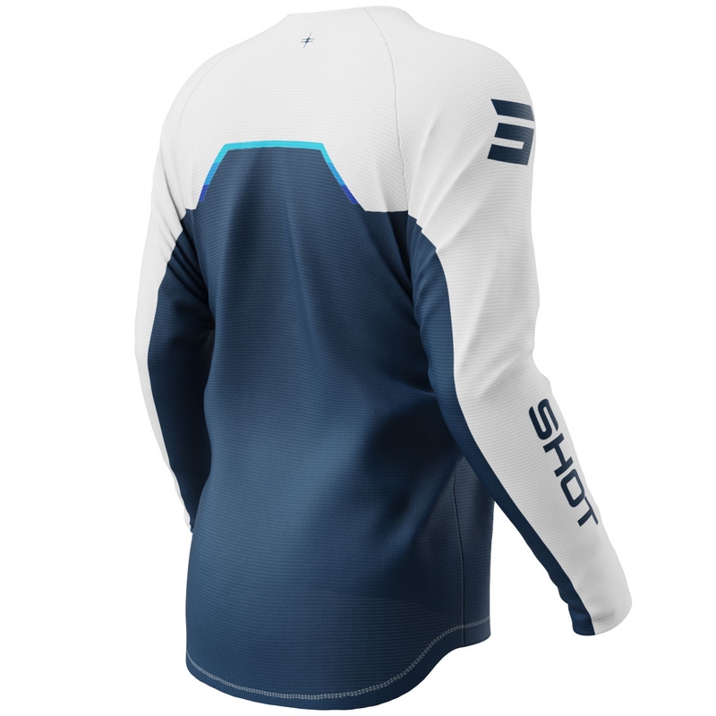 Shot Draw Daytona Kids Motocross Jersey Blauw