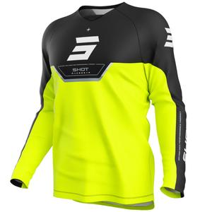 Shot Draw Daytona kindercrossshirt fluo geel