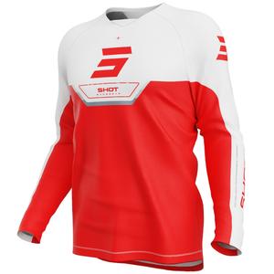 Shot Draw Daytona Kids Motocross Jersey Rood