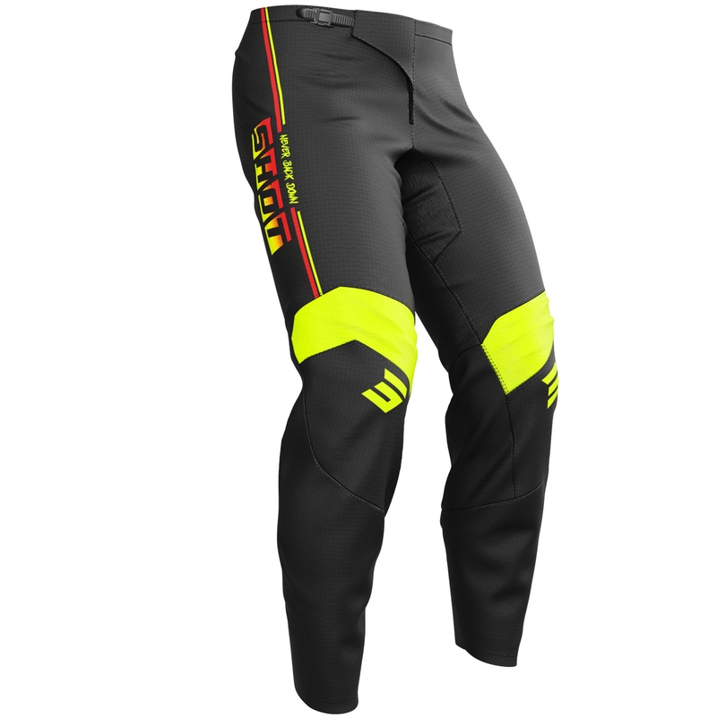 Shot Draw Block Kids Motocrossbroek Fluo Geel