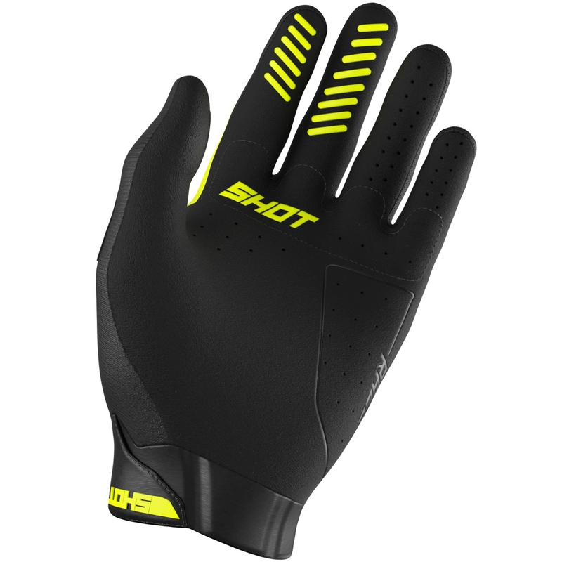 Shot Race Evo Kids Motocross Handschoenen Fluo Geel
