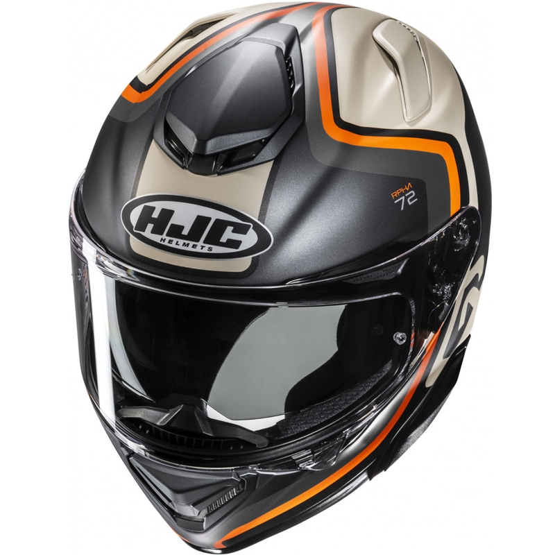 Integraal motorhelm HJC RPHA 72 Ernem MC7SF zwart-beige-oranje