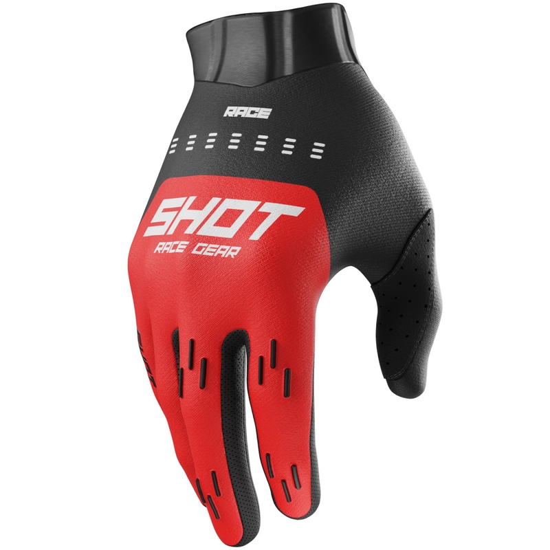 Shot Race Evo Kids Motocross Handschoenen Rood