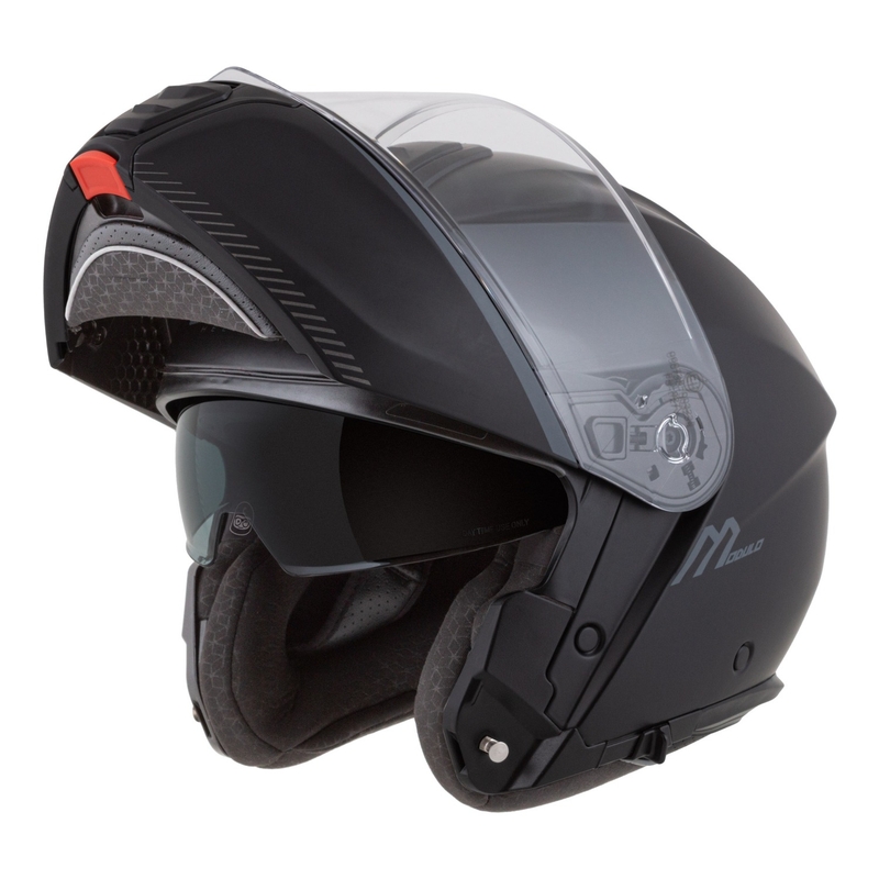 Cassida Modulo 2.1 Compass opklapbare motorhelm mat zwart-grijs