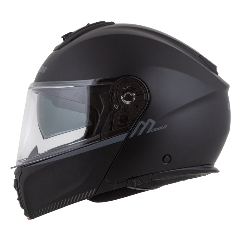 Cassida Modulo 2.1 Compass opklapbare motorhelm mat zwart-grijs
