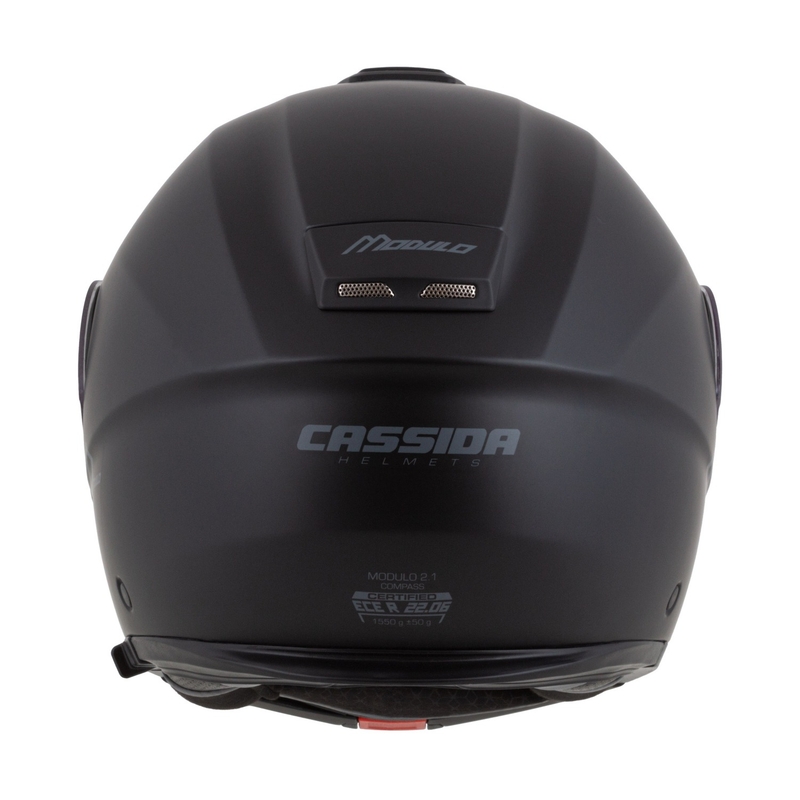 Cassida Modulo 2.1 Compass opklapbare motorhelm mat zwart-grijs