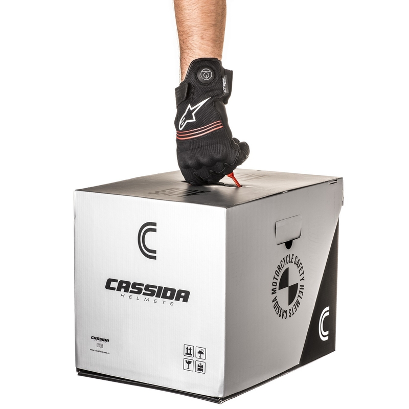 Cassida Modulo 2.1 Compass opklapbare motorhelm mat zwart-grijs