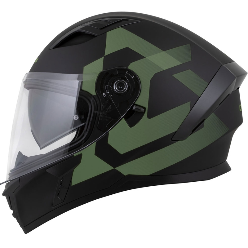 Cassida Orbit Grind integraal motorhelm mat zwart-donkergroen