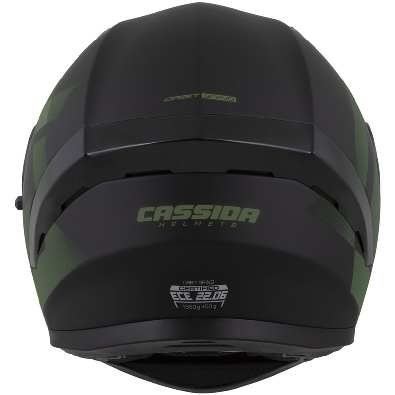Cassida Orbit Grind integraal motorhelm mat zwart-donkergroen