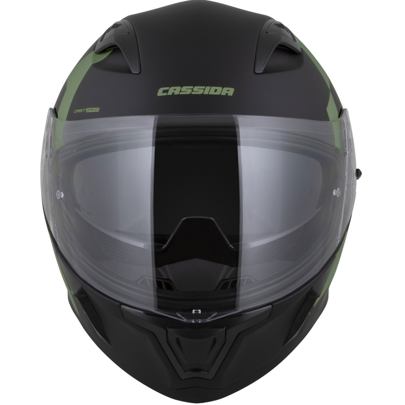 Cassida Orbit Grind integraal motorhelm mat zwart-donkergroen