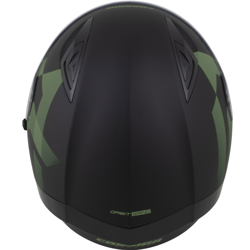 Cassida Orbit Grind integraal motorhelm mat zwart-donkergroen