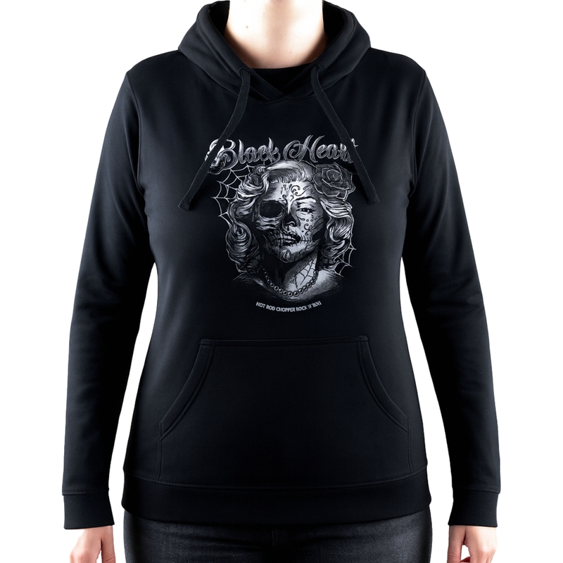 Dames sweatshirt Black Heart Dirty Queen zwart