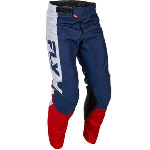 Motocrossbroek FLY Racing - USA Kinetic rood-wit-blauw