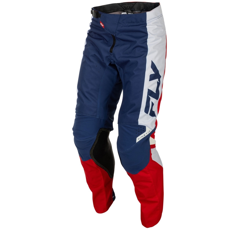 Motocrossbroek FLY Racing - USA Kinetic rood-wit-blauw