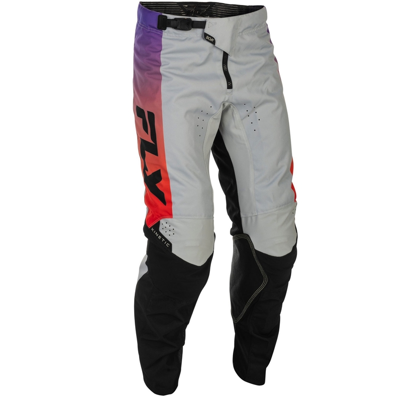 Motocrossbroek FLY Racing - USA Kinetic grijs-rood-paars-zwart