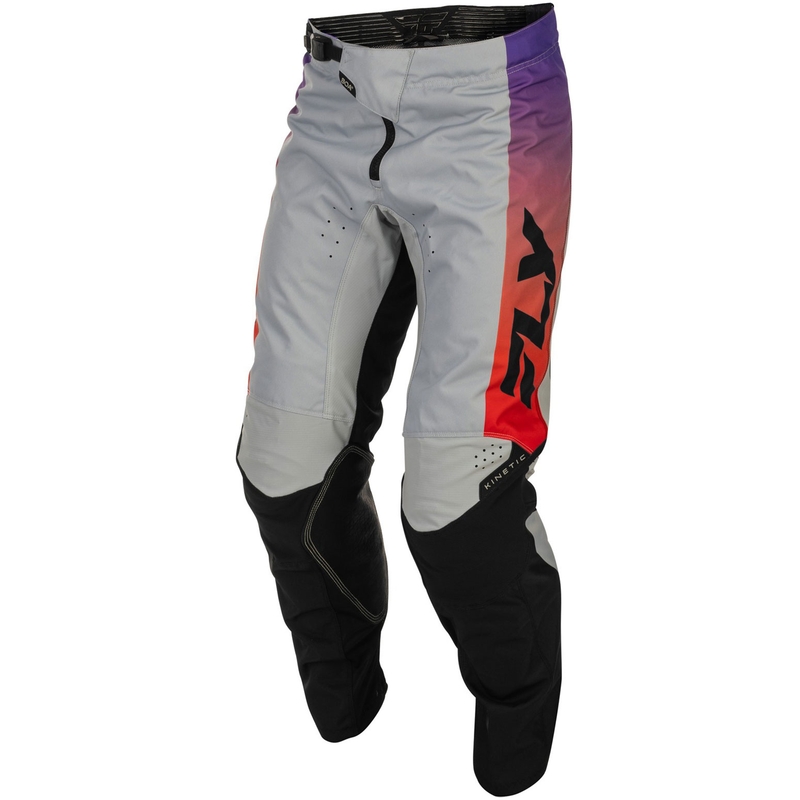 Motocrossbroek FLY Racing - USA Kinetic grijs-rood-paars-zwart
