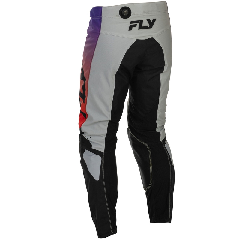 Motocrossbroek FLY Racing - USA Kinetic grijs-rood-paars-zwart