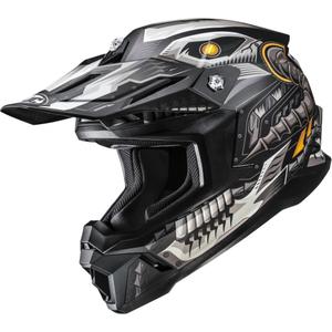 Crosshelm HJC C50 Mecha Beast MC5SF zwart-grijs