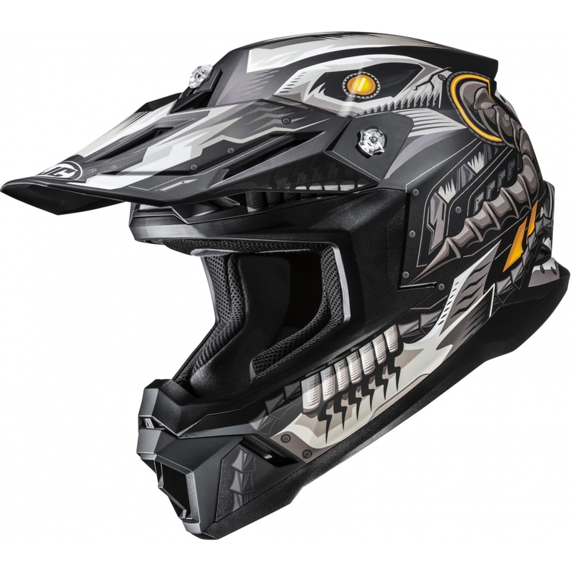 Crosshelm HJC C50 Mecha Beast MC5SF zwart-grijs