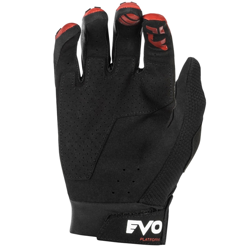 FLY Racing Evolution DST crosshandschoenen rood-zwart-grijs