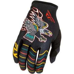 FLY Racing motorcrosshandschoenen - USA Lite Americana zwart-rood-goud