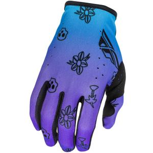 Motocross handschoenen FLY Racing - USA Lite Outline paars-blauw-zwart