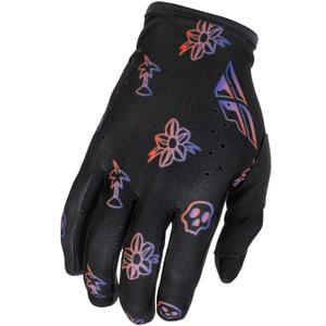 Motocross handschoenen FLY Racing - USA Lite Outline zwart-rood-paars