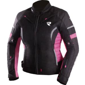 Dames motorjack Street Racer Betty II zwart-roze