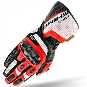 Handschoenen Shima STR-2 zwart-wit-fluorood
