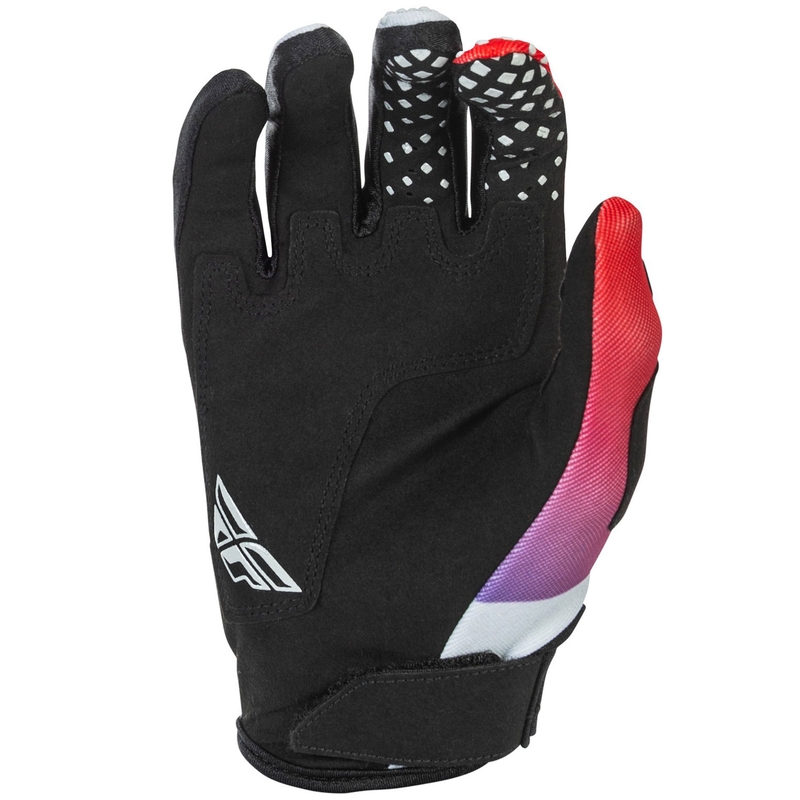 Motocross handschoenen FLY Racing - USA Kinetic grijs-rood-paars-zwart