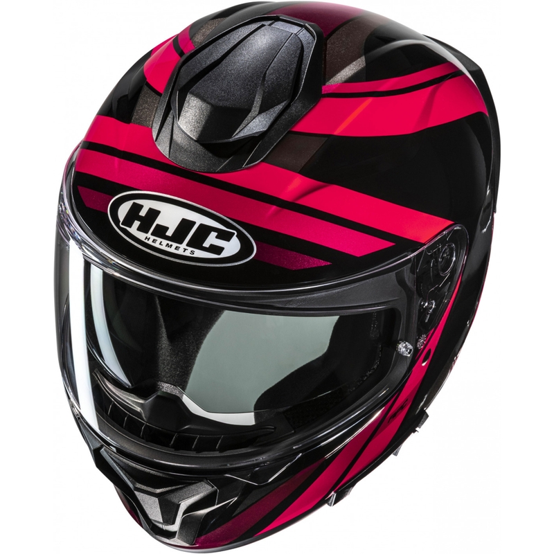 Integraal motorhelm HJC C71 Faber MC1 zwart-rood