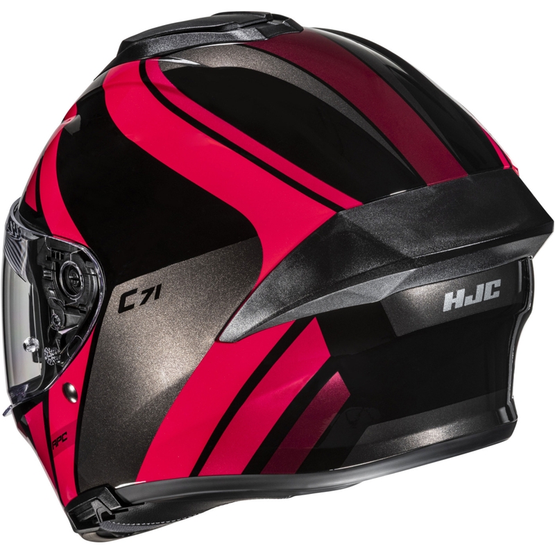 Integraal motorhelm HJC C71 Faber MC1 zwart-rood