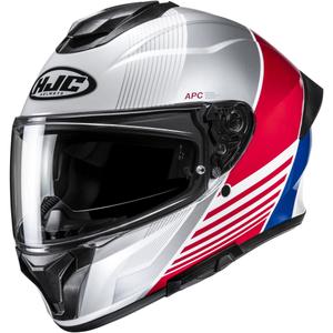 Integraal motorhelm HJC C71 Morix MC21 wit-rood-blauw