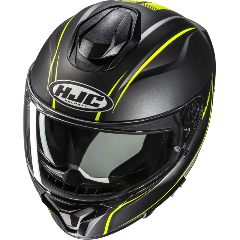 Integraal motorhelm HJC C71 Quez MC3HSF zwart-fluo geel