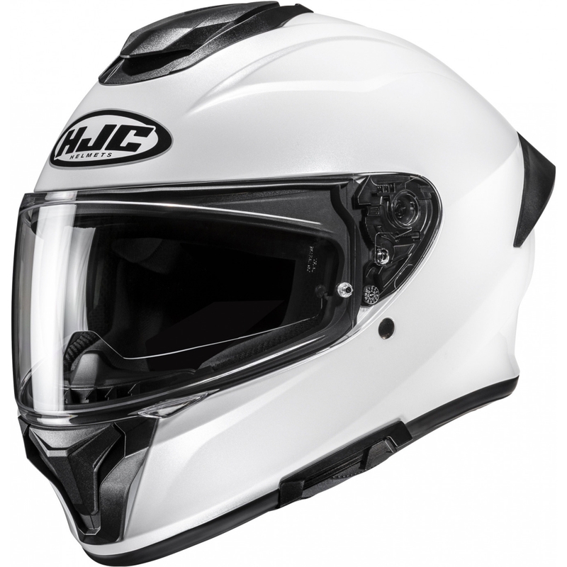 HJC C71 Solid integraal motorhelm parelwit