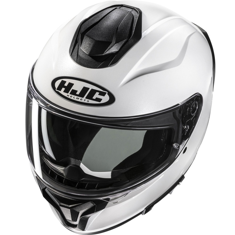 HJC C71 Solid integraal motorhelm parelwit