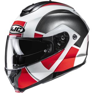 Opklapbare motorhelm HJC C91N Jyn MC1 zwart-wit-rood