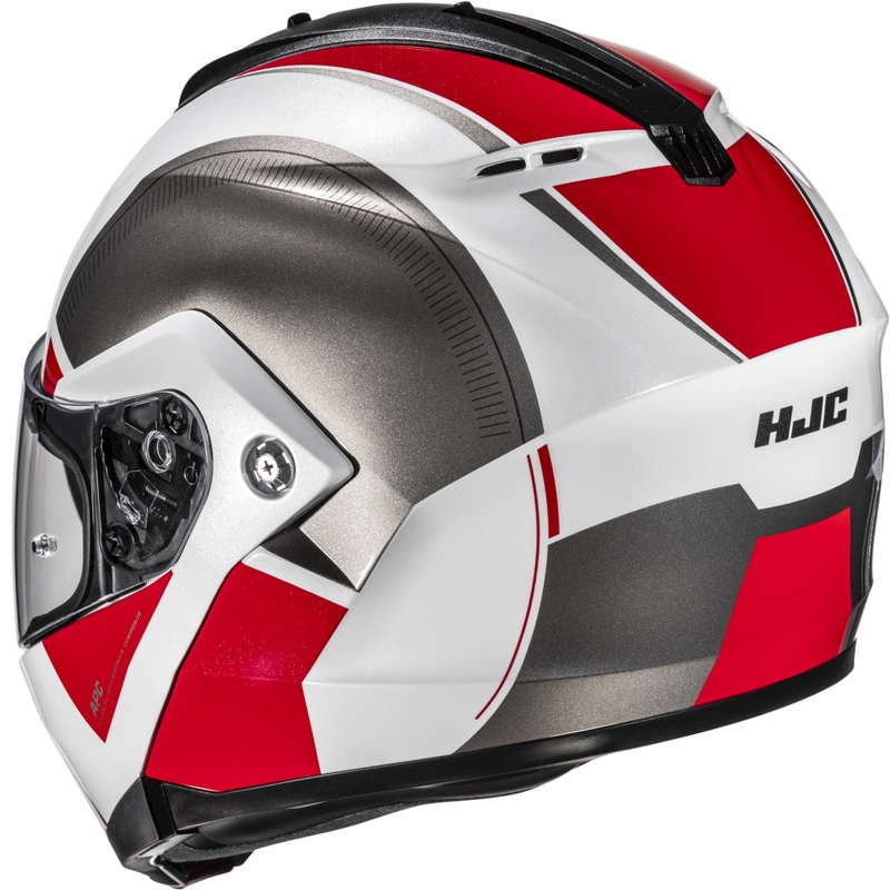 Opklapbare motorhelm HJC C91N Jyn MC1 zwart-wit-rood