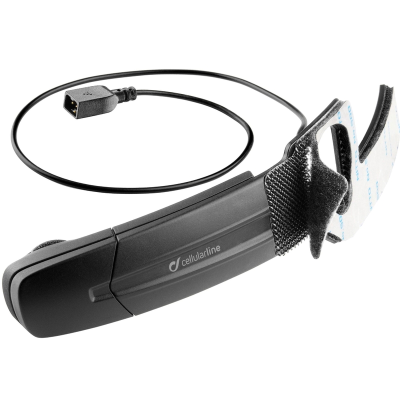 Extra microfoon Interphone met platte connector zwart