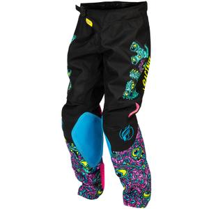 Kindercrossbroek FLY Racing - USA Kinetic Mutant zwart-multicolor