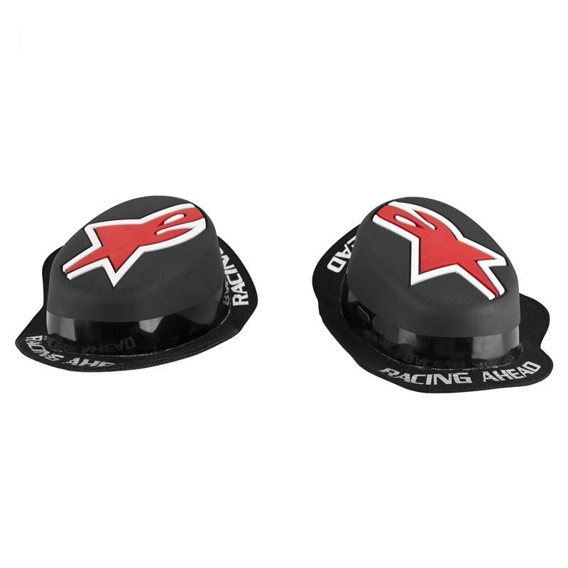 Alpinestars GP Rain zwart met rode knieschuivers