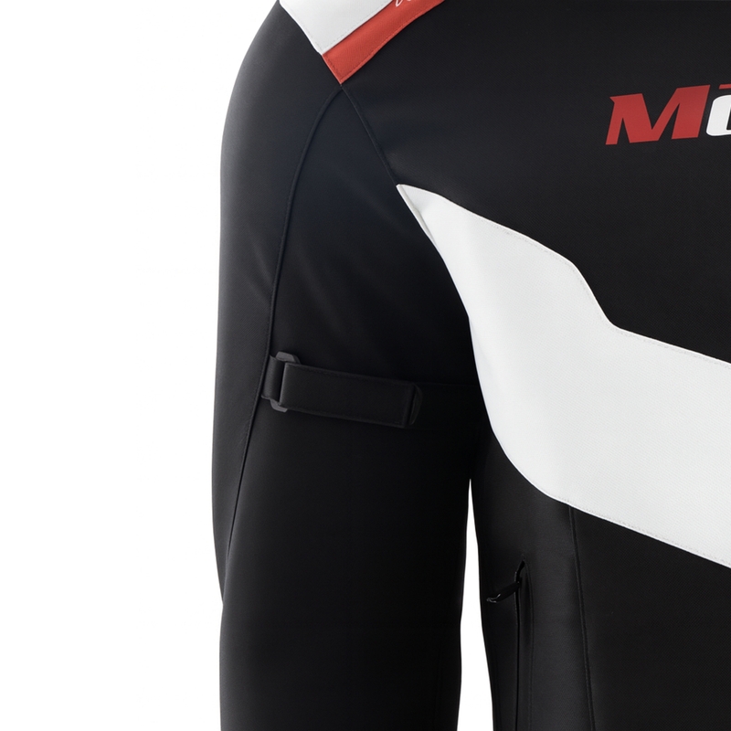 Motozem Team 2 motorjas zwart-wit