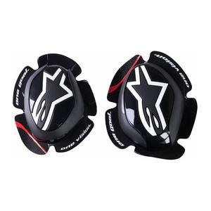 Alpinestars GP Pro Dynamics zwarte, witte en rode knieschuivers