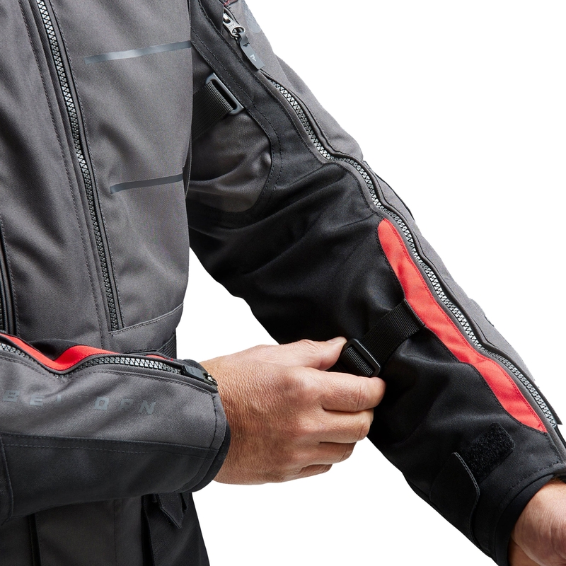 Rebelhorn Cubby V motorjack zwart-antraciet-rood