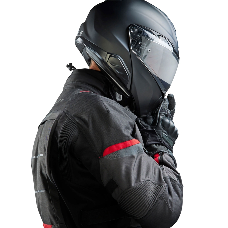 Rebelhorn Cubby V motorjack zwart-antraciet-rood