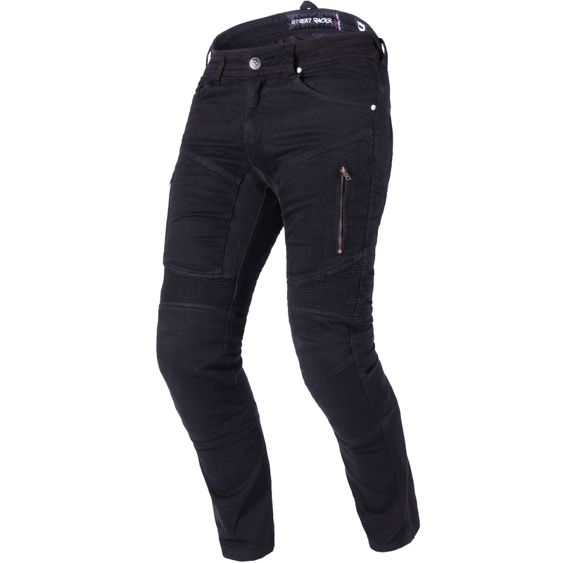 Street Racer Stretch II CE Motorjeans Zwart
